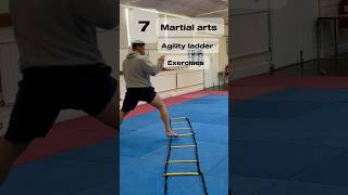 7 Agility ladder exercises for Martial arts martialarts karate taekwondo kickboxing exercise [upl. by Alleris]