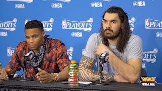 Things Get Heated Between Russell Westbrook amp Reporter [upl. by Grassi611]