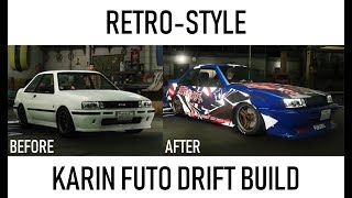 GTA 5 RetroStyle Karin Futo DRIFT BUILD [upl. by Kazimir877]