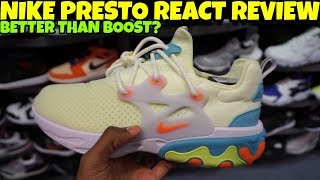 IS NIKE PRESTO REACT BETTER THAN ADIDAS ULTRABOOST [upl. by Krystin38]