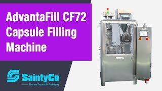 SaintyCo AdvantaFill CF 72 Automatic Capsule Filling Machine [upl. by Mariann]