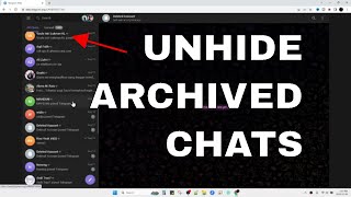 STEP by STEP GUIDE Telegram Archive Chat Unhide  How to See Archived Chat in Telegram Web Version [upl. by Idnaj]