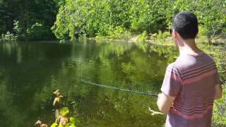 Huddleston 68 fishing at Wachusett Reservoir [upl. by Trey719]