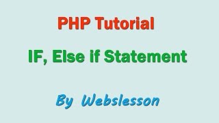 If Else if Conditional statement in PHP [upl. by Sirovart30]