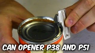 Survival Mini Can Opener P38 and P51 Test [upl. by Jacoby22]