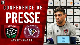 Conférence de presse davantmatch J13 ToulonBordeaux [upl. by Ellegna250]