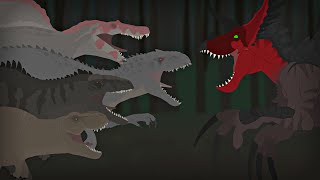 TRex Spino Giga amp IndominusRex VS Ultimasaurus  Jurassic World Battle Animation 33 [upl. by Ephrayim]