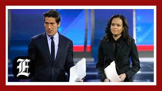 TrumpHarris ABC debate What to know about moderators David Muir and Linsey Davis [upl. by Atnuahsal]