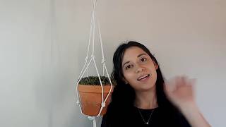 Cómo crear un Porta Macetas de Macramé en 5 min FÁCIL [upl. by Ahsotan870]