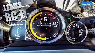 Lexus RC F 477hp  0283 kmh LAUNCH START 60FPS [upl. by Ledarf691]