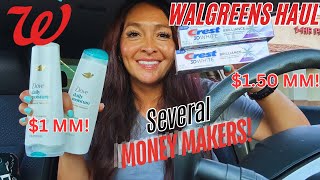 Walgreens Coupon Haul Make Money Couponing Easy Digital Deals [upl. by Aerbma316]