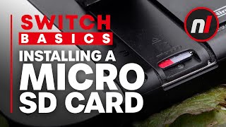 How to Install a Micro SD Card in Your Nintendo Switch  Switch Basics [upl. by Cresa]