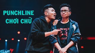 Những PUNCHLINE  CHƠI CHỮ hay nhất tại BECKSTAGE BATTLE RAP  Phúc Du Đại Vũ Linh Thộn và RisM [upl. by Nonnahsal335]