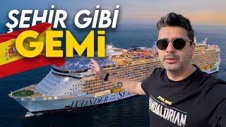 Şehir Gibi GEMİ Yapmışlar İspanya VLOG WonderOfTheSeas [upl. by Lledyl17]