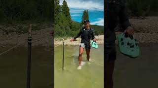 Traversing the Leadville 100 Ultramarathon River Crossing kane recovery recoveryshoes [upl. by Aij]