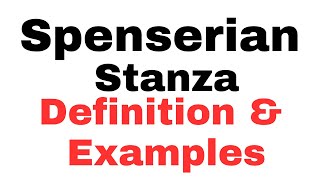 Spenserian Stanza Definition and Examples Edmund Spensers Contribution to Elizabethan Poetry [upl. by Fanny]