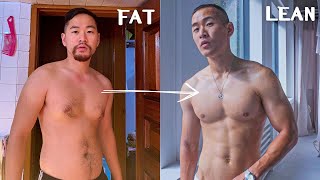 FAT to LEAN  6 Month Body Transformation  Minimal Training and Nutrition Guide [upl. by Annorah482]