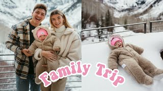 Taking Our Baby To The Snow For The First Time  Family Vacation [upl. by Ardnama313]