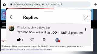 Tatkal OD How to apply in JNTUH OD PC in Tatkal at Kukatpally part 2 [upl. by Aicilas836]