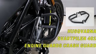 Xitomer Husqvarna Svartpilen 401 Engine Guards Crash Guard [upl. by Oxley243]