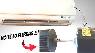 ⭐ Como quitar la turbina del aire acondicionado ⭐ como desmontar motor ventilador [upl. by Auohs]