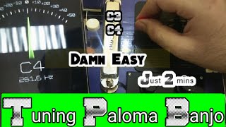 Tuning Banjo  Bulbul Tarang  shahi baaja  Pitchlab Lite tuner  Datuner  Guitar tuner [upl. by Anoynek847]