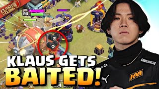 KLAUS gets BAITED but his RECOVERY is LEGENDARY Clash of Clans [upl. by Ilat]