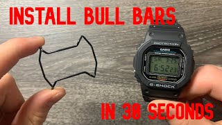 How to install bull bars EASY [upl. by Aihtiekal]