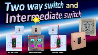 How to wire a Two way switch  How Intermediate switch connection works [upl. by Frodi717]