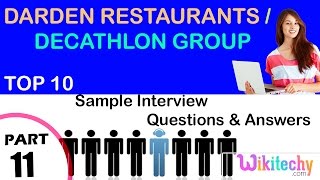 darden restaurants  decathlon group top most interview questions and answers for freshers [upl. by Macswan]