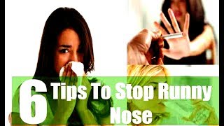 How to Stop Runny Nose Naturally Fast With 6 Top TipsHow to Prevent Runny Nose [upl. by Liam]