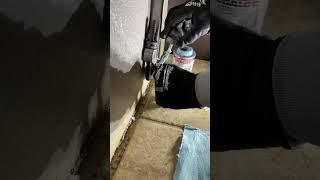 capping a gas line behind a stove plumber plumbing [upl. by Ykcaj]