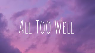 Taylor Swift  All Too Well Taylors Version lyrics [upl. by Aneba]