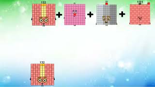 Lets learn Mathematics  Numberblocks 11 to 15 add odd and even numbers from 21 to 105 sequentially [upl. by Einahpats]