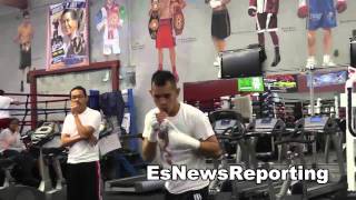 nonito donaire in camp for darchinyan EsNews Boxing [upl. by Antrim]