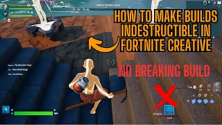 How to Make Buildings Indestructible in Fortnite Creative  Full Guide [upl. by Tnert]