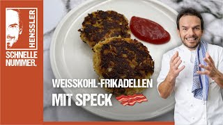 Schnelles WeißkohlSpeckFrikadellen Rezept von Steffen Henssler  Günstige Rezepte [upl. by Seroled]