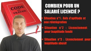 Licenciement pour inaptitude  Indemnités [upl. by Eralcyram]