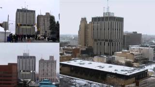 Genesee Towers Implosion Dec 22 2013 Flint MI [upl. by Vince]