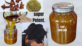 CLOVES AND ROSEMARY OIL FOR FAST HAIR GROWTH Grow Thicker Longer Hair 3000ml Batch [upl. by Engvall738]