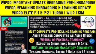 Wipro Biggest Change in Elite Turbo Wilp SIM PreOnboarding Training amp Joining Criteria Process 2024 [upl. by Akimahc]