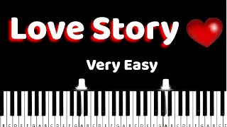 Love Story  Richard Clayderman  Very Easy Piano Tutorial [upl. by Dorraj]