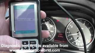 BMW E90 ABS Light Diagnose amp Replace Sensor With C110 [upl. by Atinev]