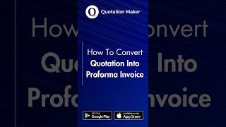 How To Convert Quotation Into Proforma Invoice  Quotation Maker  quotation invoice business [upl. by France]