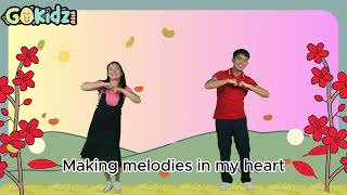 MAKING MELODIES IN MY HEART  Kids Happy Song  Joyful Song  Action Song [upl. by Mallin]