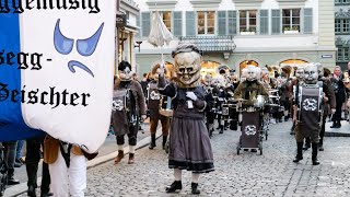 Luzerner Fasnacht 2024 Fasimäärt Unter der Egg  Födlitätscher Musegg Geischter Rotsee Husaren [upl. by Kcirdor]