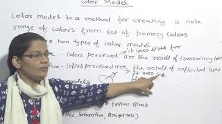 Color Model in Computer Graphics in Hindi Lec64 [upl. by Swartz]