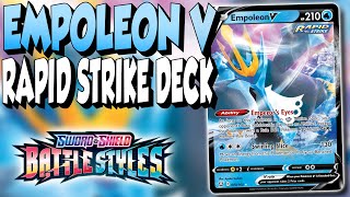 Empoleon V Deck List Battle Styles  Pokemon TCG 2021 [upl. by Billie628]