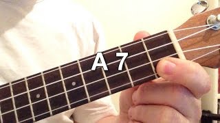 How to play A 7 chord on the ukulele [upl. by Soph]