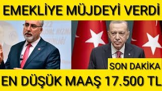 DUL YETİM EN DÜŞÜK EMEKLİ Engelli Maaş 17500Tl Ssk Bağkur 4A 4B 4C ne kadar sondakika [upl. by Dutchman]